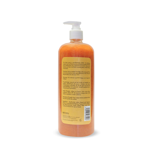 Organic Extract of Papaya Exfoliating Shea Butter Body Scrub 1000ml Mitchell Group USA, LLC - Mitchell Brands - Skin Lightening, Skin Brightening, Fade Dark Spots, Shea Butter, Hair Growth Products