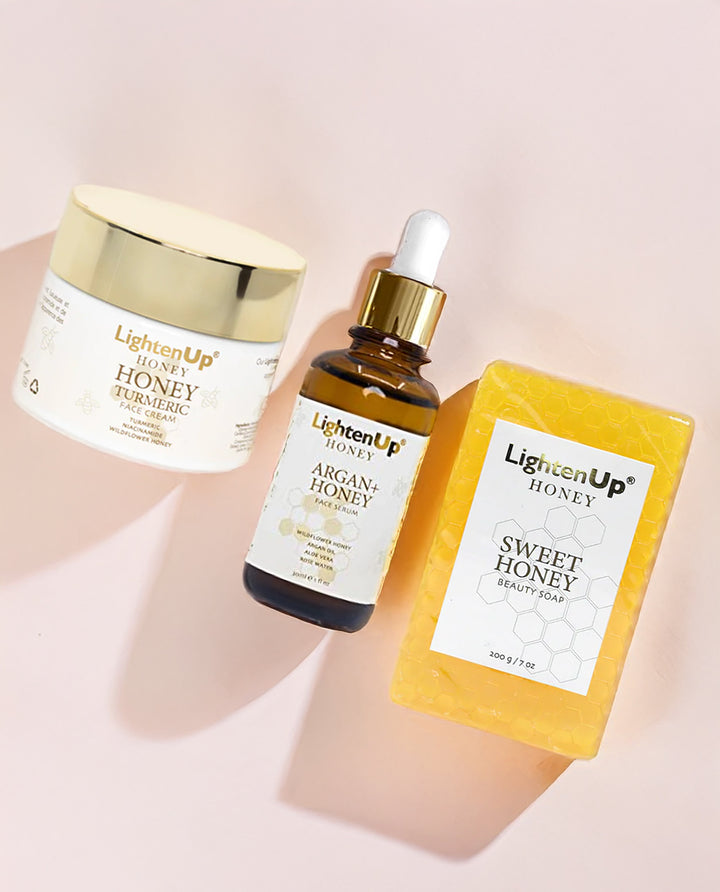 LightenUp Honey Dark Spot Facial Kit For Brighten & Even Skin Tone - Mitchell Brands