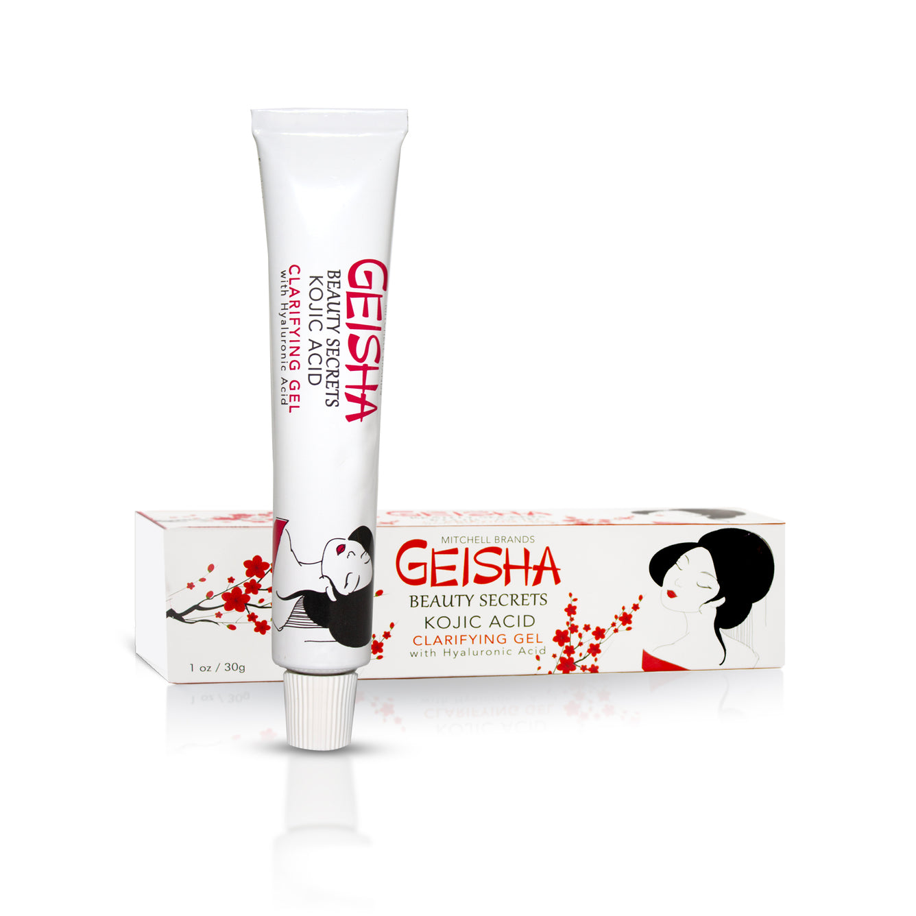 Geisha Clarifying Gel with Kojic Acid & Hyaluronic Acid 30g Mitchell Group USA, LLC - Mitchell Brands - Skin Lightening, Skin Brightening, Fade Dark Spots, Shea Butter, Hair Growth Products