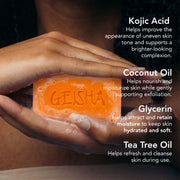 Geisha Beauty Secrets Exfoliating Soap With Kojic Acid 80g / 2.8 fl oz - Mitchell Brands