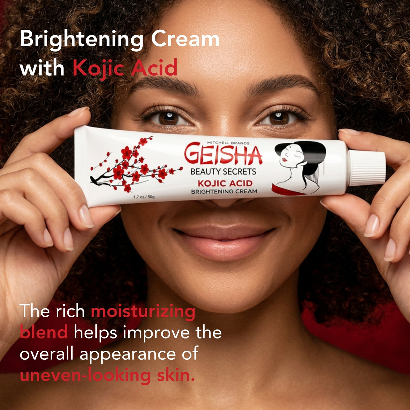 Geisha Brightening Cream Tube 50g / 1 fl oz - Mitchell Brands