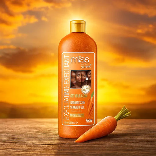 F&W Miss White Carrot Exfoliating Shower Gel 940ml - Mitchell Brands