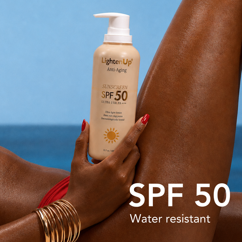LightenUp Anti-Aging SPF 50 Sunscreen Lotion 400ml