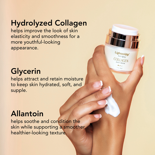 LightenUp Anti-Aging Collagen Face Cream 30ml / 1 fl oz - Mitchell Brands