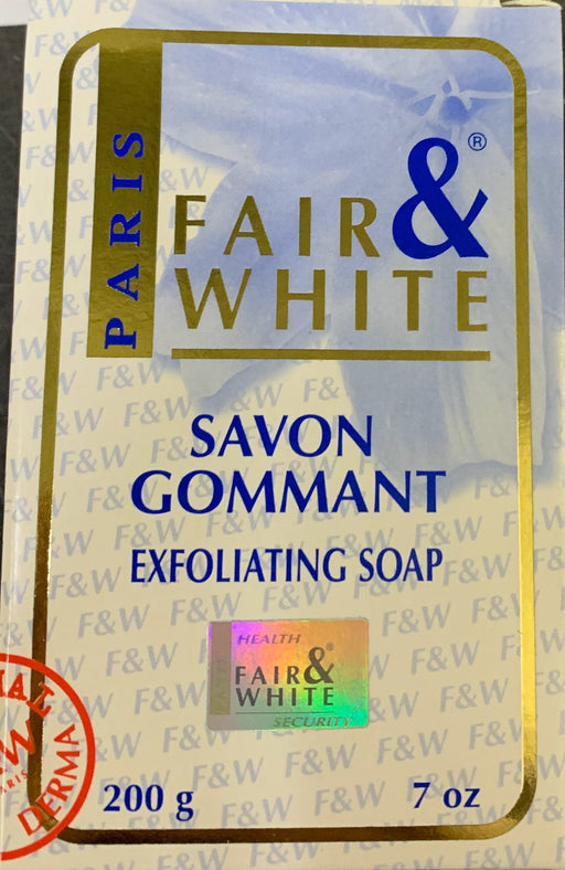 Fair & White Original Exfoliating Soap - Smooth and Soft Complexion - 200g / 7 oz Fair & White Original - Mitchell Brands - Skin Lightening, Skin Brightening, Fade Dark Spots, Shea Butter, Hair Growth Products