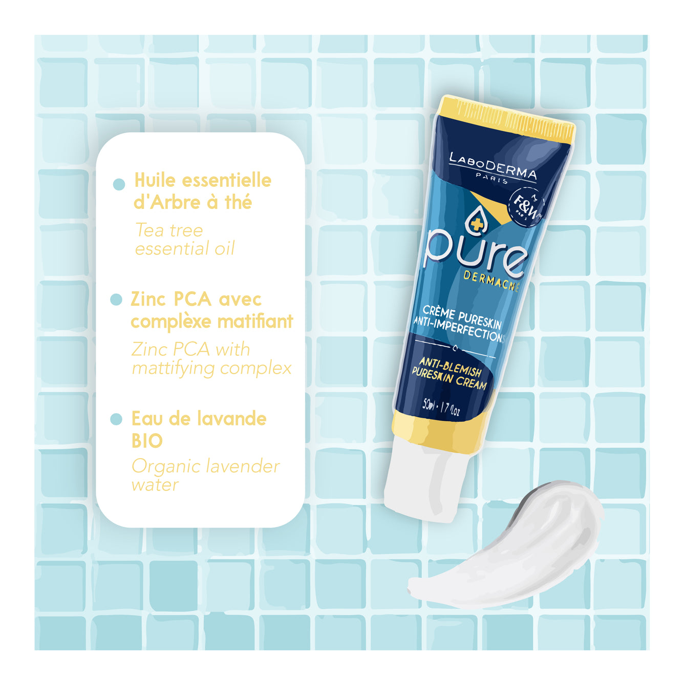 Fair & White Original LABO DERMA PURE Dermacne Pure Cream 50ml - Mitchell Brands