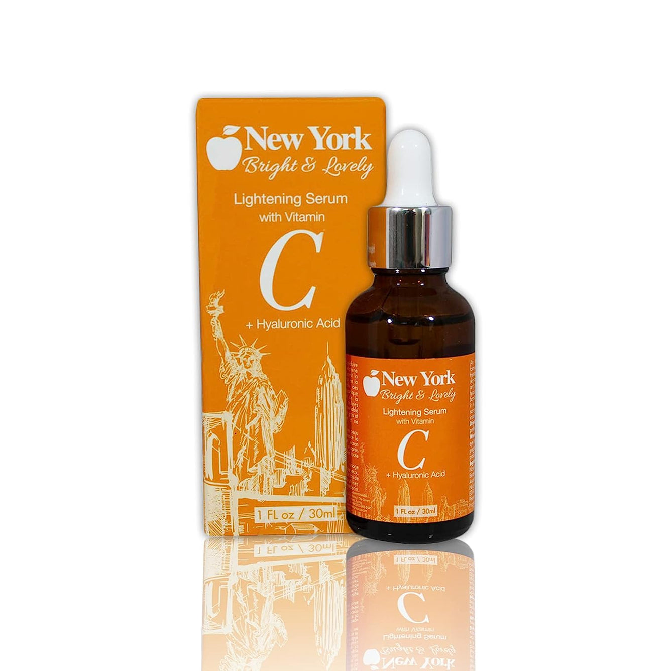 New York Bright & Lovely, Hyaluronic Acid Serum for Face | 1 Fl oz / 30 ml Mitchell Brands - Mitchell Brands - Skin Lightening, Skin Brightening, Fade Dark Spots, Shea Butter, Hair Growth Products