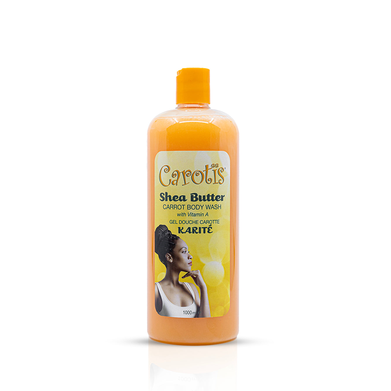 Carotis Shea Butter Carrot Body Wash with Vitamin A - 1000ml / 33.8 oz Carotis - Mitchell Brands - Skin Lightening, Skin Brightening, Fade Dark Spots, Shea Butter, Hair Growth Products