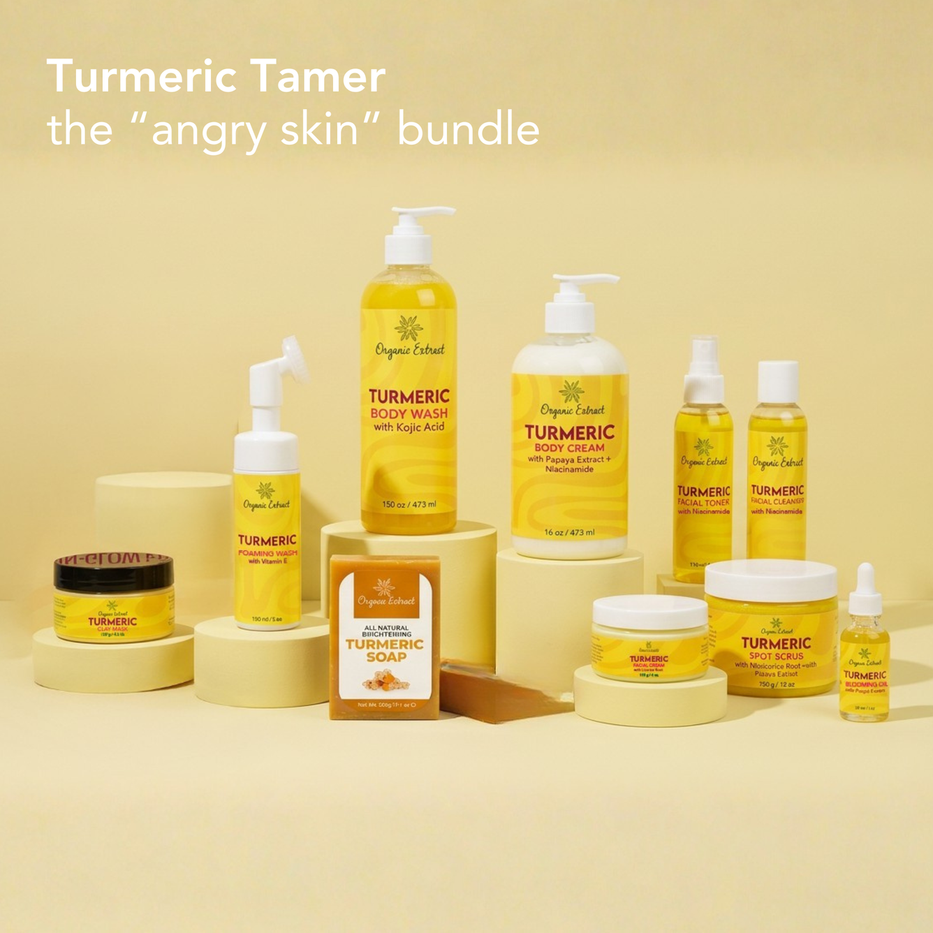 Turmeric Tamer (For Angry Skin) Bundle - Mitchell Brands