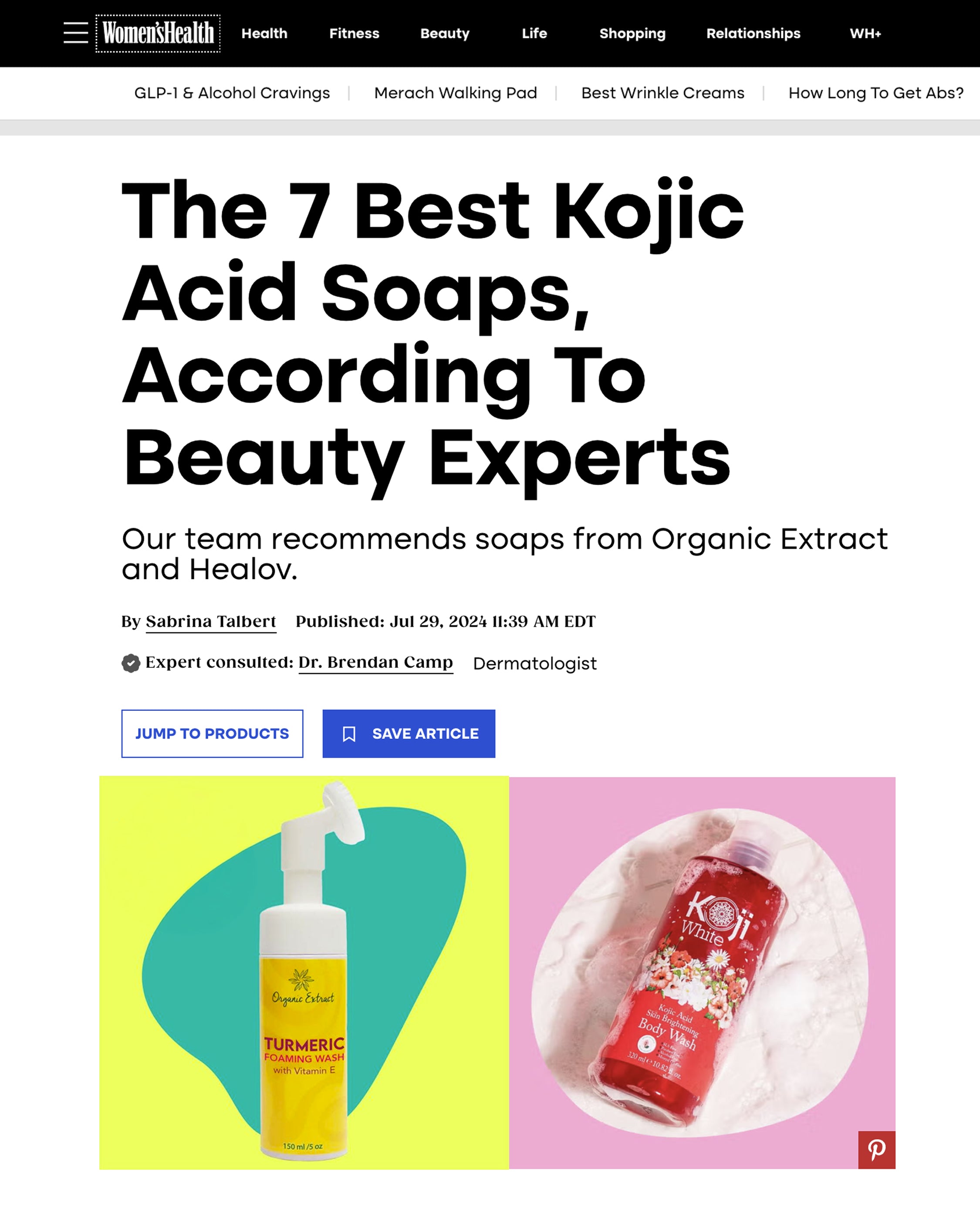 Organic Extract Turmeric Foaming Wash 5 oz/ 150ml