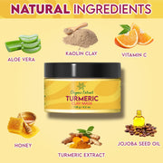 Organic Extract Turmeric Clay Mask 120g - Mitchell Brands