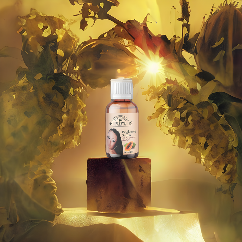 Organic Extract of Papaya Brightening Serum - 30ml / 1 Fl Oz Mitchell Brands - Mitchell Brands - Skin Lightening, Skin Brightening, Fade Dark Spots, Shea Butter, Hair Growth Products