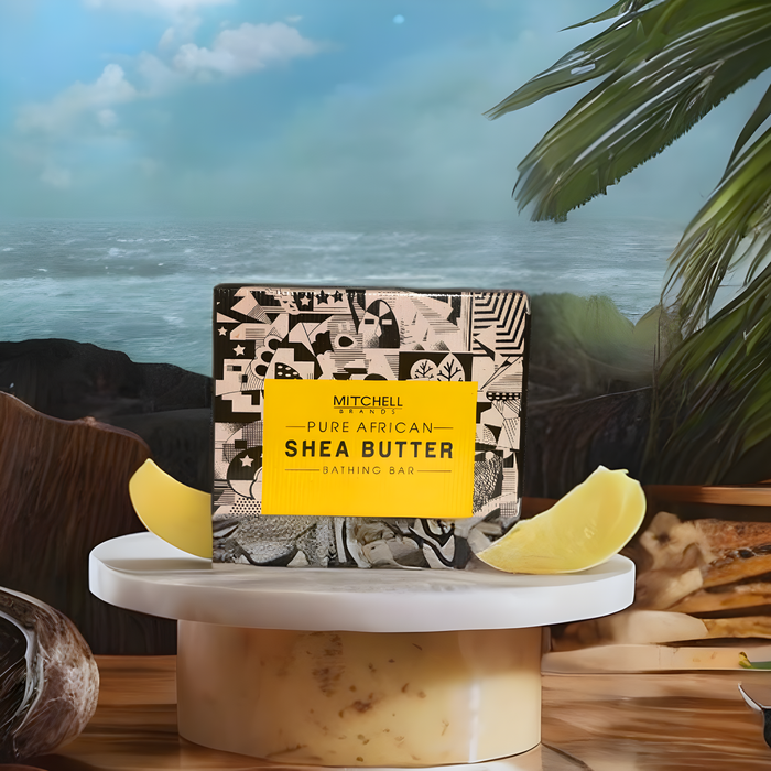 African Pure Shea Butter Bathing Bar 100g Mitchell Group USA, LLC - Mitchell Brands - Skin Lightening, Skin Brightening, Fade Dark Spots, Shea Butter, Hair Growth Products