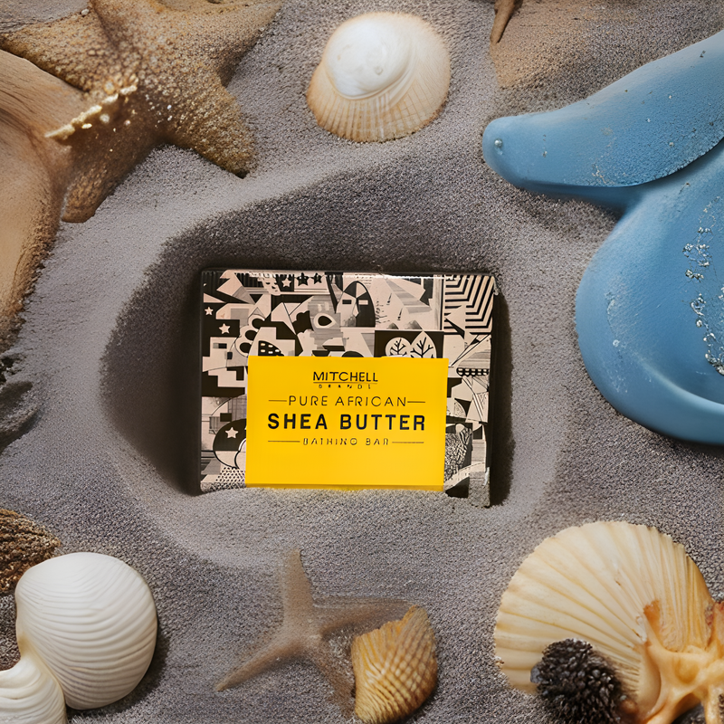 African Pure Shea Butter Bathing Bar 100g Mitchell Group USA, LLC - Mitchell Brands - Skin Lightening, Skin Brightening, Fade Dark Spots, Shea Butter, Hair Growth Products