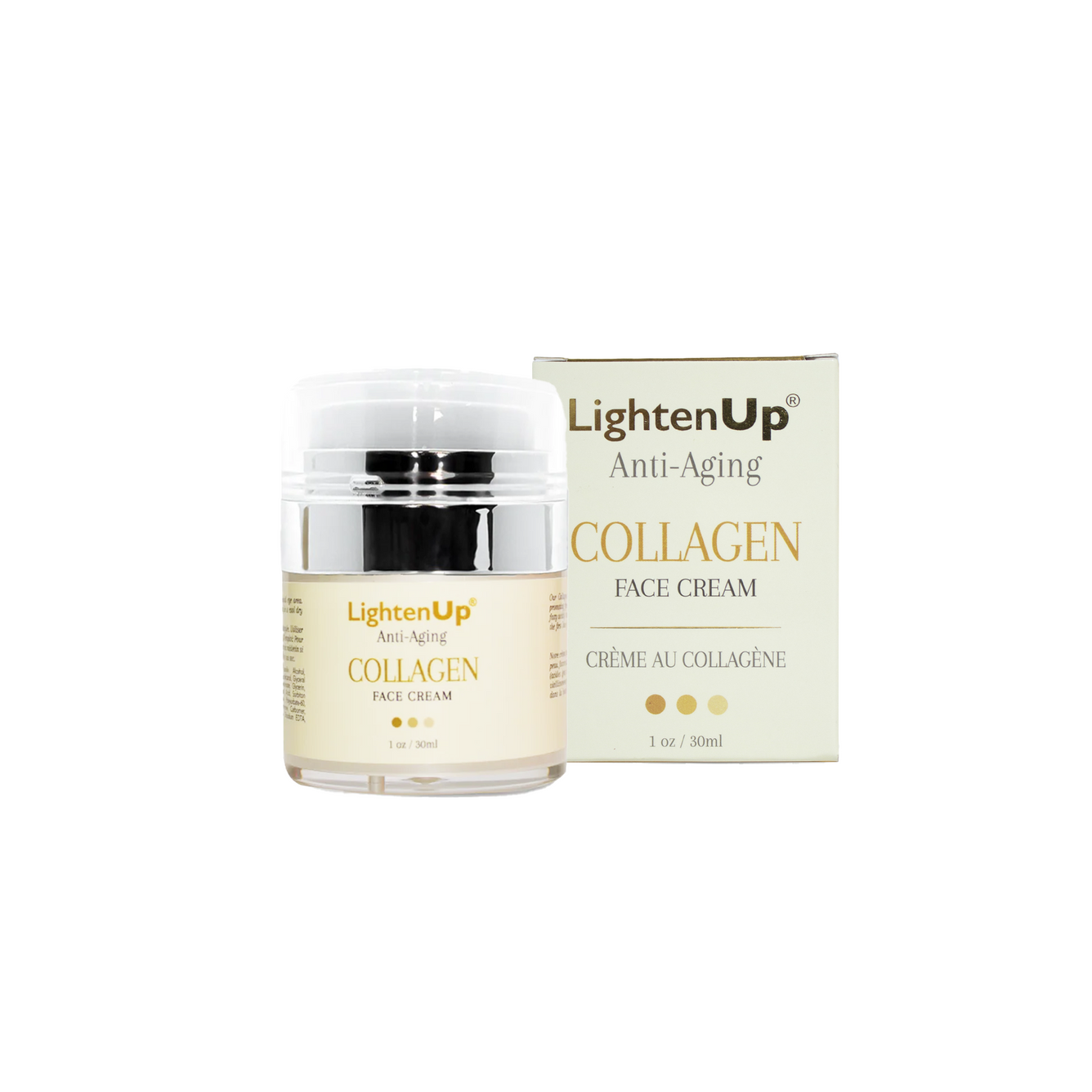 LightenUp Anti-Aging Collagen Face Cream 30ml Mitchell Brands - Mitchell Brands - Skin Lightening, Skin Brightening, Fade Dark Spots, Shea Butter, Hair Growth Products