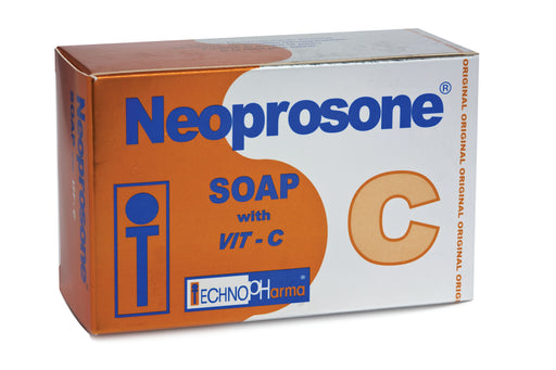Neoprosone Cleansing Bar Soap with Vitamin C - 200g / 4.4 Oz Neoprosone Vitamin "C" - Mitchell Brands - Skin Lightening, Skin Brightening, Fade Dark Spots, Shea Butter, Hair Growth Products