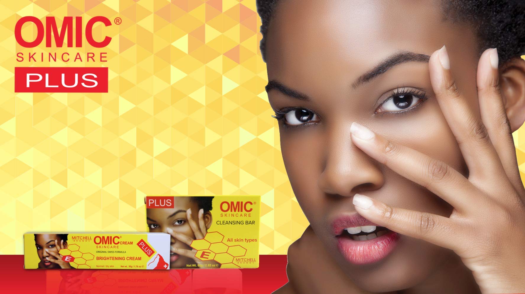 OMIC Gel Plus Extreme Brightening System 30g OMIC Original - Mitchell Brands - Skin Lightening, Skin Brightening, Fade Dark Spots, Shea Butter, Hair Growth Products