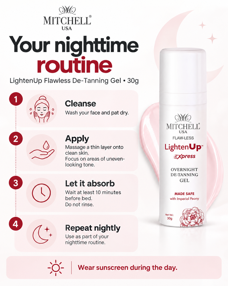 Lighten Up Flawless De-Tanning Gel 30g