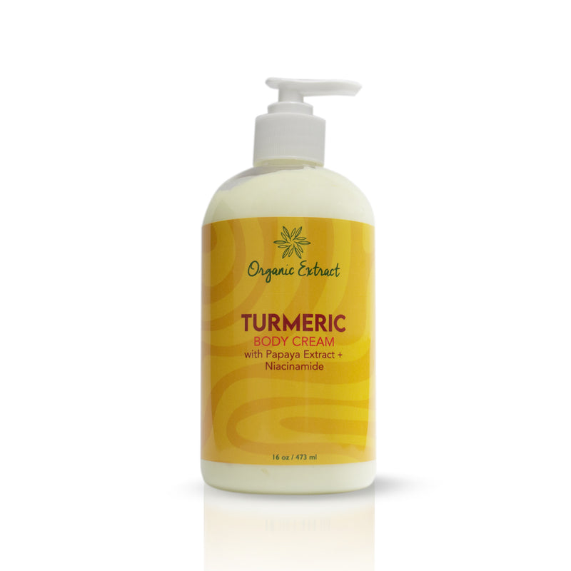 Organic Extract Turmeric Cream 12oz Mitchell Brands - Mitchell Brands - Skin Lightening, Skin Brightening, Fade Dark Spots, Shea Butter, Hair Growth Products