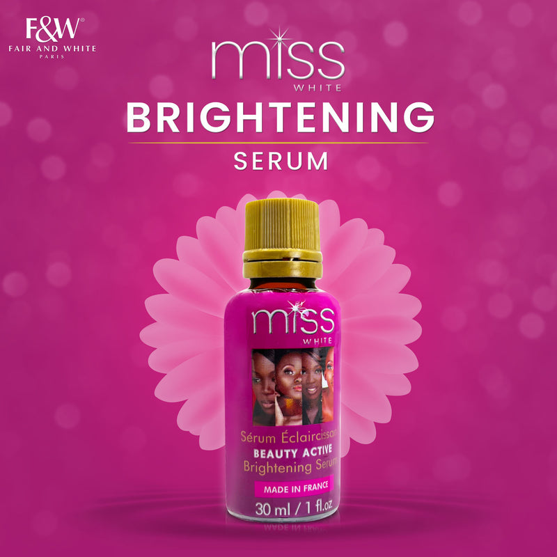 Fair & White Miss White Beauty Active Brightening Serum - Shining Skin - 30ml / 1.01 fl oz Fair & White - Mitchell Brands - Skin Lightening, Skin Brightening, Fade Dark Spots, Shea Butter, Hair Growth Products