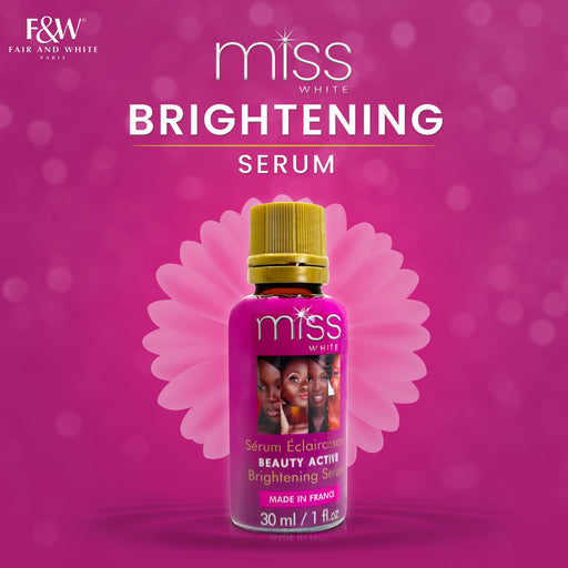 Fair & White Miss White Beauty Active Brightening Serum - Shining Skin - 30ml / 1.01 fl oz Fair & White - Mitchell Brands - Skin Lightening, Skin Brightening, Fade Dark Spots, Shea Butter, Hair Growth Products
