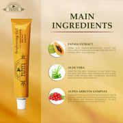 Organic Extract of Papaya Brightening Gel Tube - 30g / 1 Oz FleurDeLis - Mitchell Brands - Skin Lightening, Skin Brightening, Fade Dark Spots, Shea Butter, Hair Growth Products
