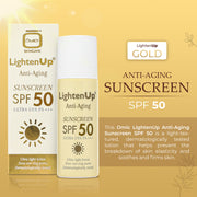 Omic LightenUp Anti-Aging Sunscreen SPF 50 LightenUp - Mitchell Brands - Skin Lightening, Skin Brightening, Fade Dark Spots, Shea Butter, Hair Growth Products