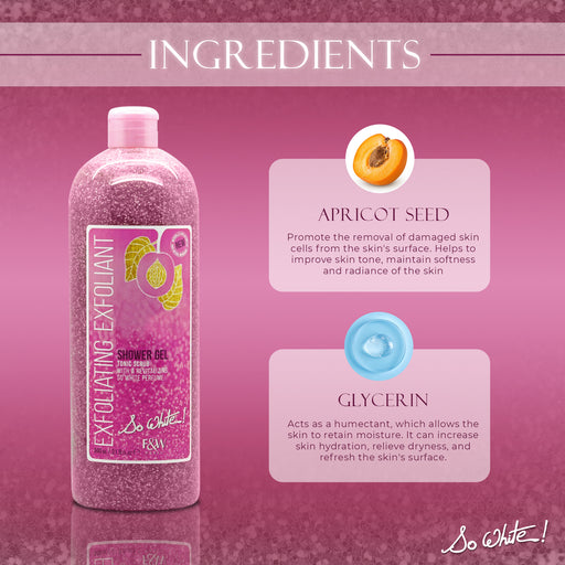 Fair & White So White Exfoliating Shower Gel Tonic Scrub