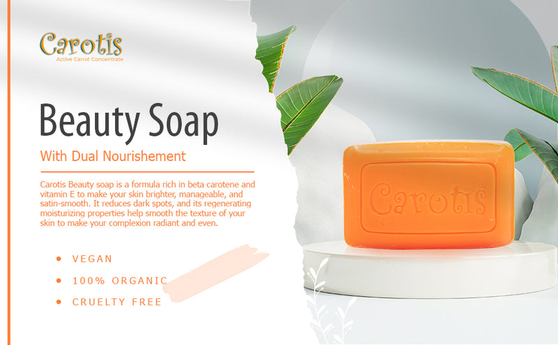 Carotis Beauty Soap 200g / 7 Oz Carotis - Mitchell Brands - Skin Lightening, Skin Brightening, Fade Dark Spots, Shea Butter, Hair Growth Products