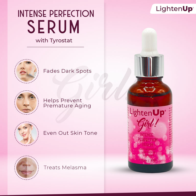 Omic LightenUp Girl! Intense Perfection Lightening Serum - 30ml / 1 Fl Oz Mitchell Brands - Mitchell Brands - Skin Lightening, Skin Brightening, Fade Dark Spots, Shea Butter, Hair Growth Products
