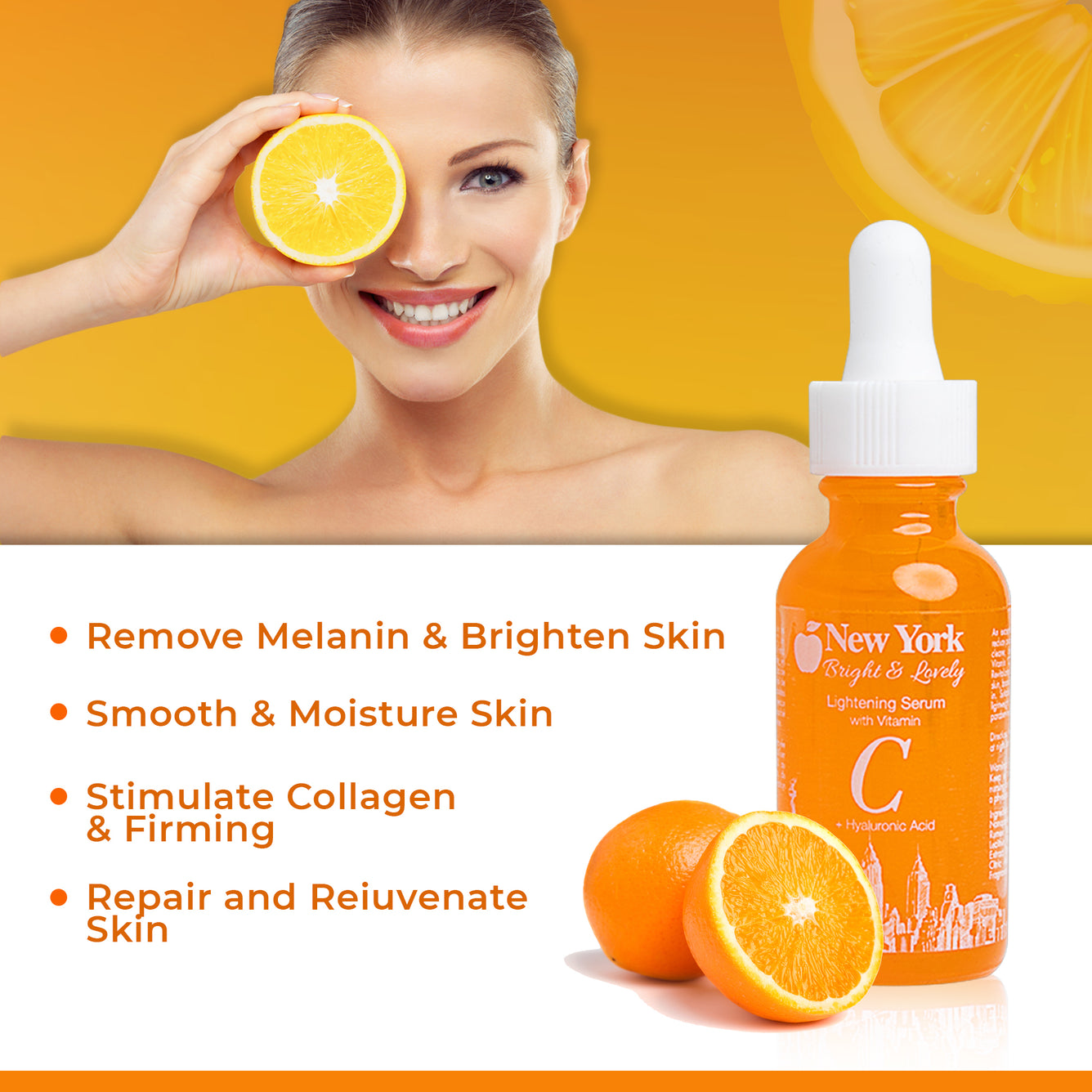 New York Bright & Lovely Vitamin C Serum 30ml Mitchell Group USA, LLC - Mitchell Brands - Skin Lightening, Skin Brightening, Fade Dark Spots, Shea Butter, Hair Growth Products