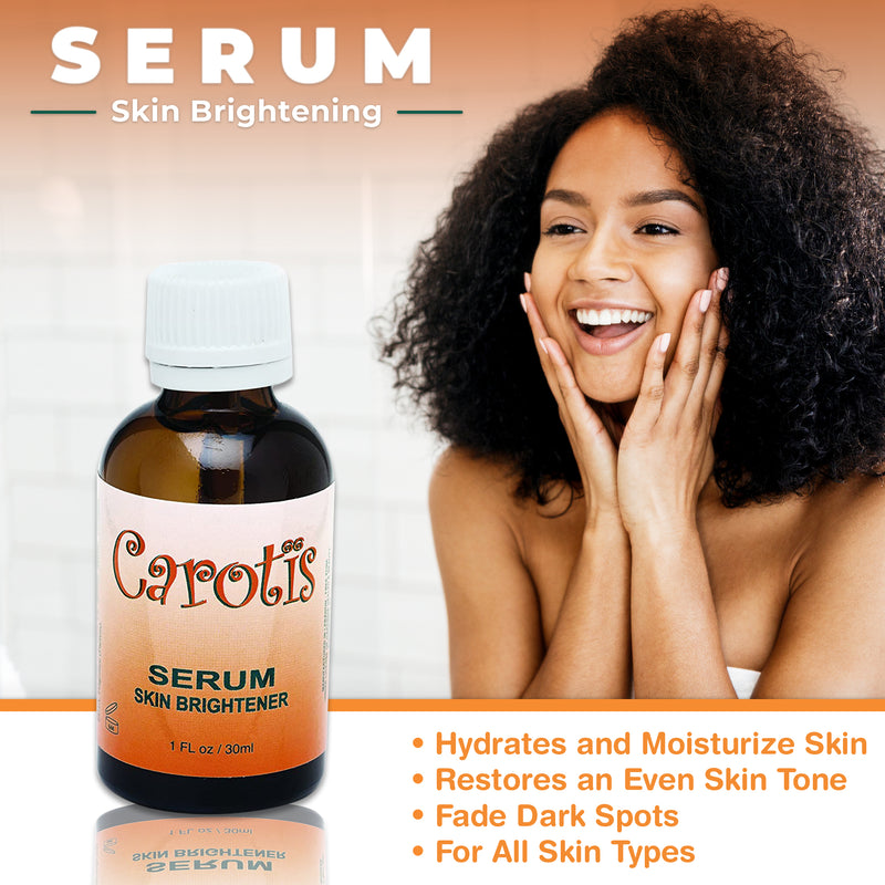 Carotis Brightening Serum - 30ml / 1 fl oz Carotis - Mitchell Brands - Skin Lightening, Skin Brightening, Fade Dark Spots, Shea Butter, Hair Growth Products