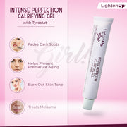 Omic LightenUp Girl! Intense Perfection Lightening Gel - 30g / 1 Oz Mitchell Brands - Mitchell Brands - Skin Lightening, Skin Brightening, Fade Dark Spots, Shea Butter, Hair Growth Products