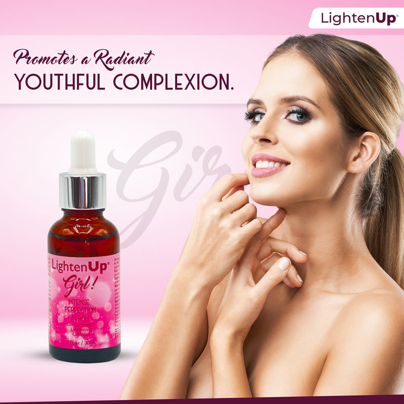 Omic LightenUp Girl! Intense Perfection Lightening Serum - 30ml / 1 Fl Oz Mitchell Brands - Mitchell Brands - Skin Lightening, Skin Brightening, Fade Dark Spots, Shea Butter, Hair Growth Products