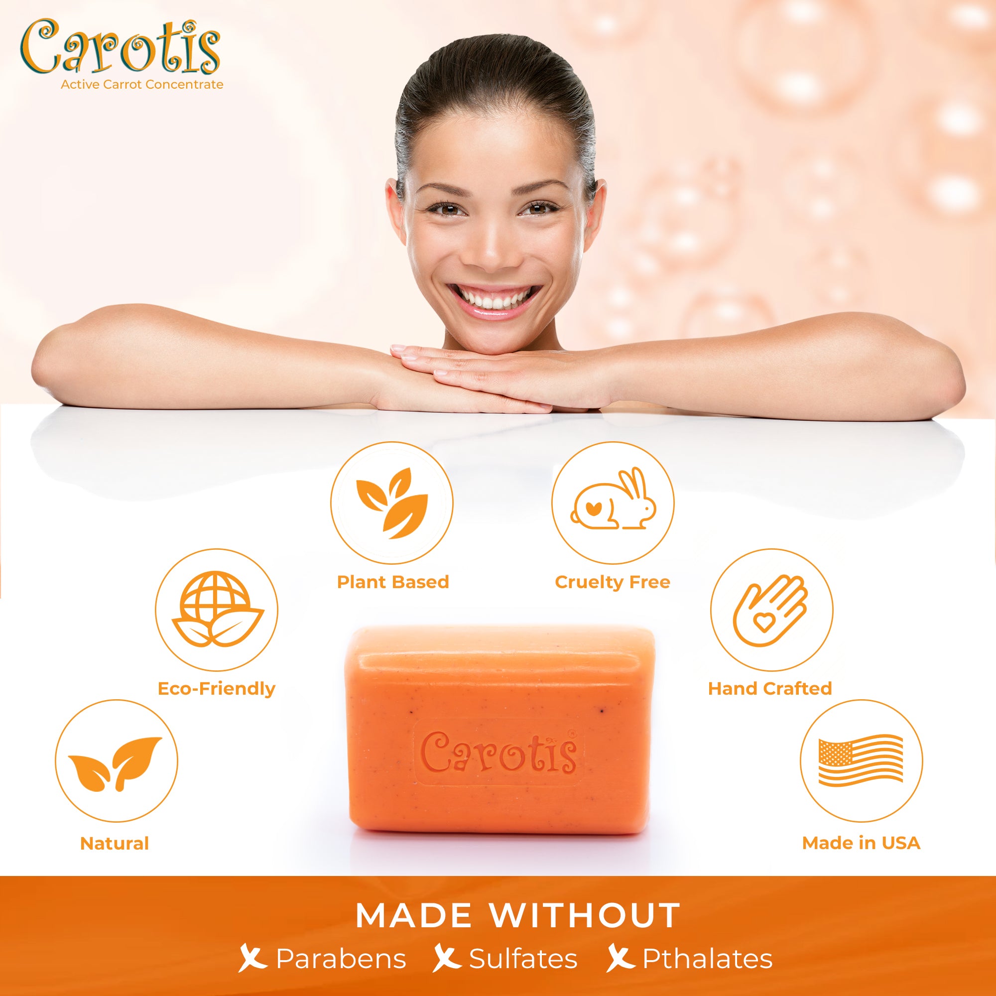 Carotis Exfoliating Soap - 200g / 7 fl oz Carotis - Mitchell Brands - Skin Lightening, Skin Brightening, Fade Dark Spots, Shea Butter, Hair Growth Products