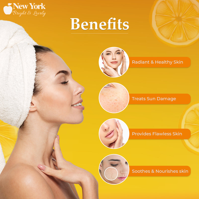 New York Bright & Lovely Lightening Soap with Vitamin C and Hyaluronic Acid - 200g / 7 Oz Mitchell Brands - Mitchell Brands - Skin Lightening, Skin Brightening, Fade Dark Spots, Shea Butter, Hair Growth Products