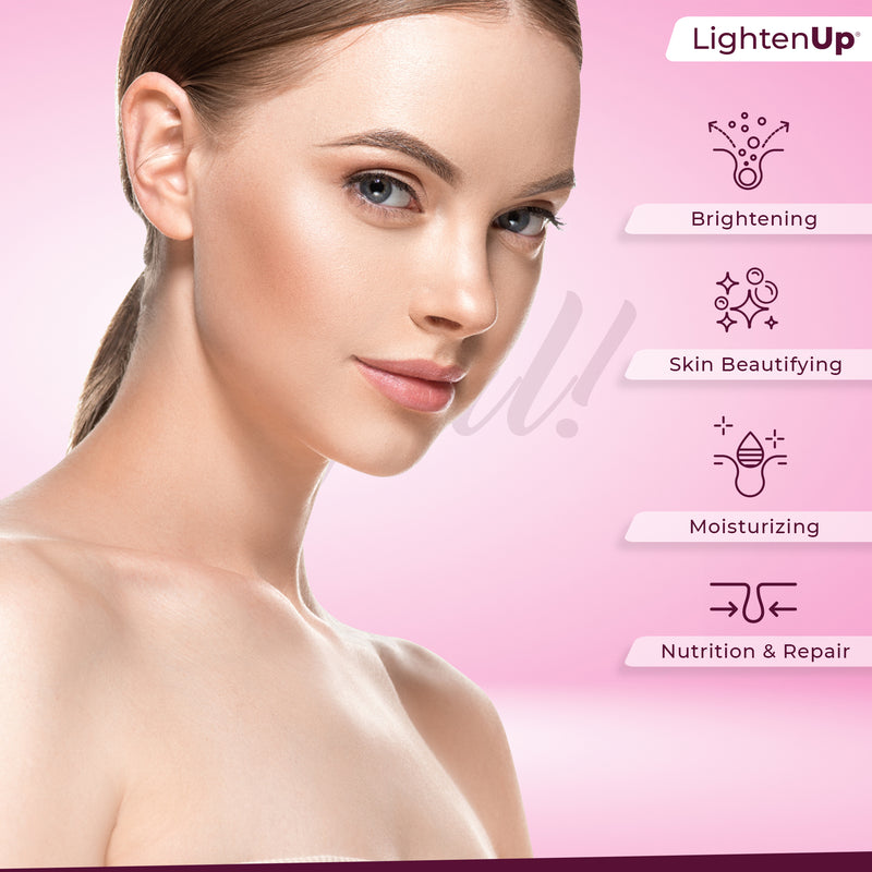 Omic LightenUp Girl! Intense Perfection Lightening Serum - 30ml / 1 Fl Oz Mitchell Brands - Mitchell Brands - Skin Lightening, Skin Brightening, Fade Dark Spots, Shea Butter, Hair Growth Products