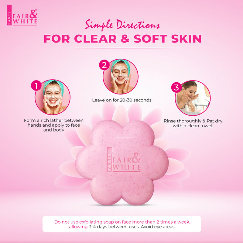 Fair & White So White Exfoliating Soap Gentle Cleansing Bar