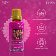 Fair & White Miss White Beauty Active Brightening Serum - Shining Skin - 30ml / 1.01 fl oz Fair & White - Mitchell Brands - Skin Lightening, Skin Brightening, Fade Dark Spots, Shea Butter, Hair Growth Products