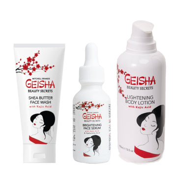 Geisha Kit Mitchell Brands - Mitchell Brands - Skin Lightening, Skin Brightening, Fade Dark Spots, Shea Butter, Hair Growth Products