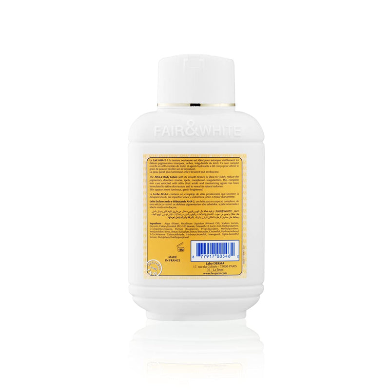 Fair & White Original AHA Body Lotion - 500ml / 17.6 fl oz Fair & White Original - Mitchell Brands - Skin Lightening, Skin Brightening, Fade Dark Spots, Shea Butter, Hair Growth Products