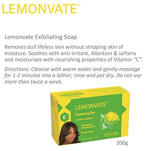 Lemonvate Exfoliating Soap 200g Mitchell Brands - Mitchell Brands - Skin Lightening, Skin Brightening, Fade Dark Spots, Shea Butter, Hair Growth Products