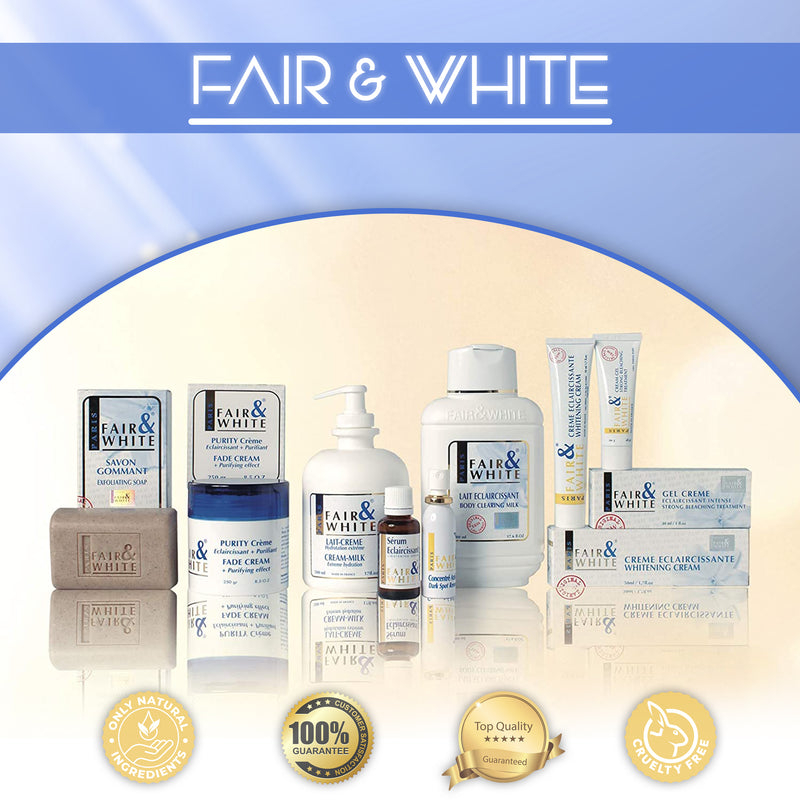 Fair & White Original Body Clearing Milk - Lightens Dark Areas - 500ml / 17.6 fl oz Fair & White Original - Mitchell Brands - Skin Lightening, Skin Brightening, Fade Dark Spots, Shea Butter, Hair Growth Products