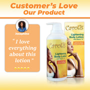 Carotis Lightening Body Lotion with Vitamin A - 400ml / 14.10 fl oz Carotis - Mitchell Brands - Skin Lightening, Skin Brightening, Fade Dark Spots, Shea Butter, Hair Growth Products