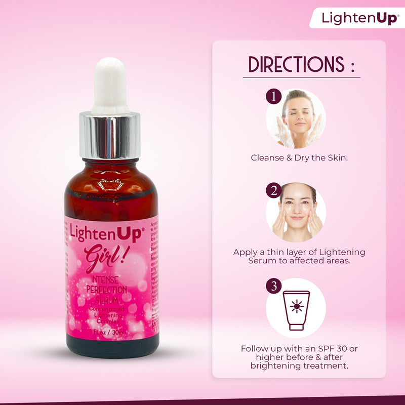 Omic LightenUp Girl! Intense Perfection Lightening Serum - 30ml / 1 Fl Oz Mitchell Brands - Mitchell Brands - Skin Lightening, Skin Brightening, Fade Dark Spots, Shea Butter, Hair Growth Products
