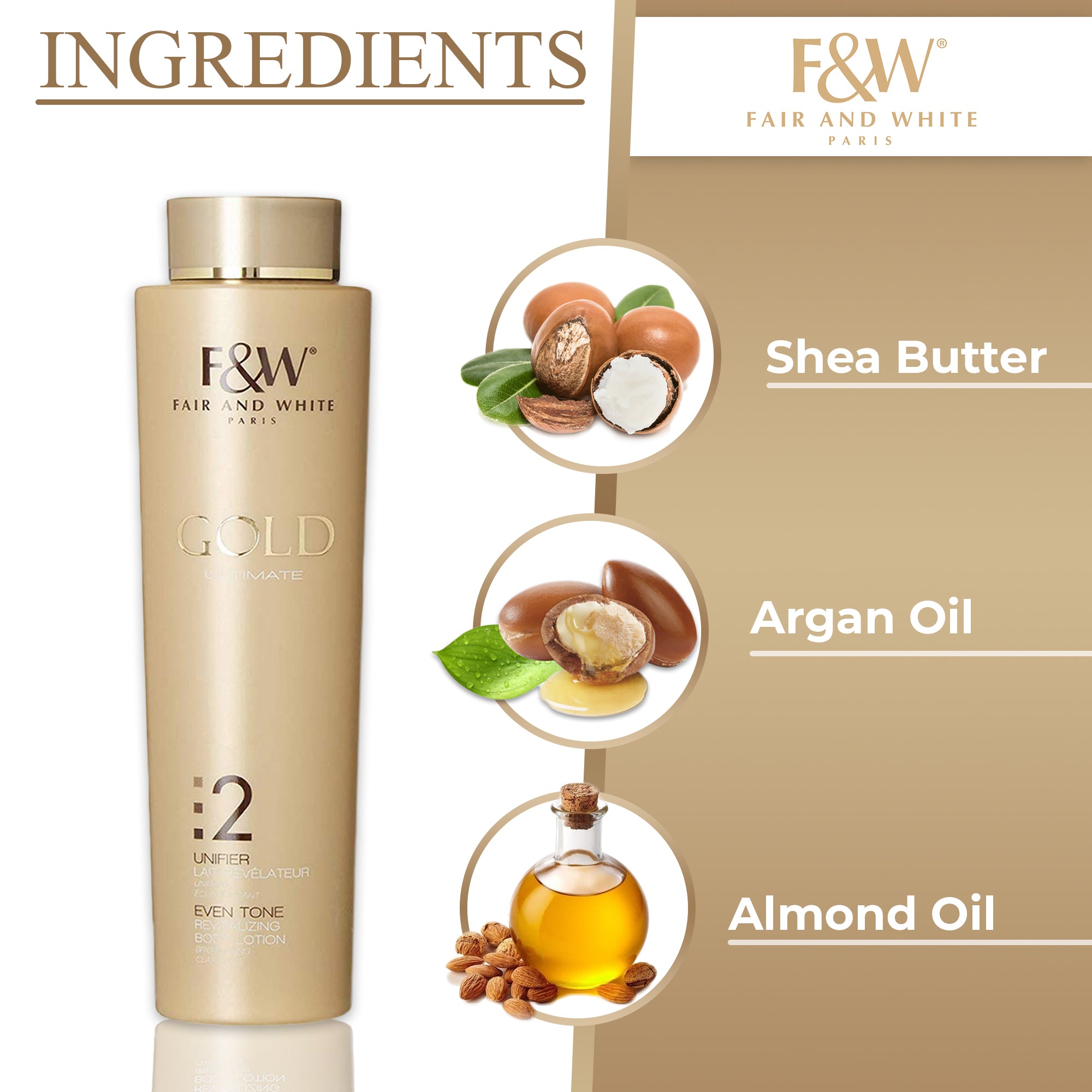 Fair & White Gold Revitalizing Body Lotion | Mitchell Brands