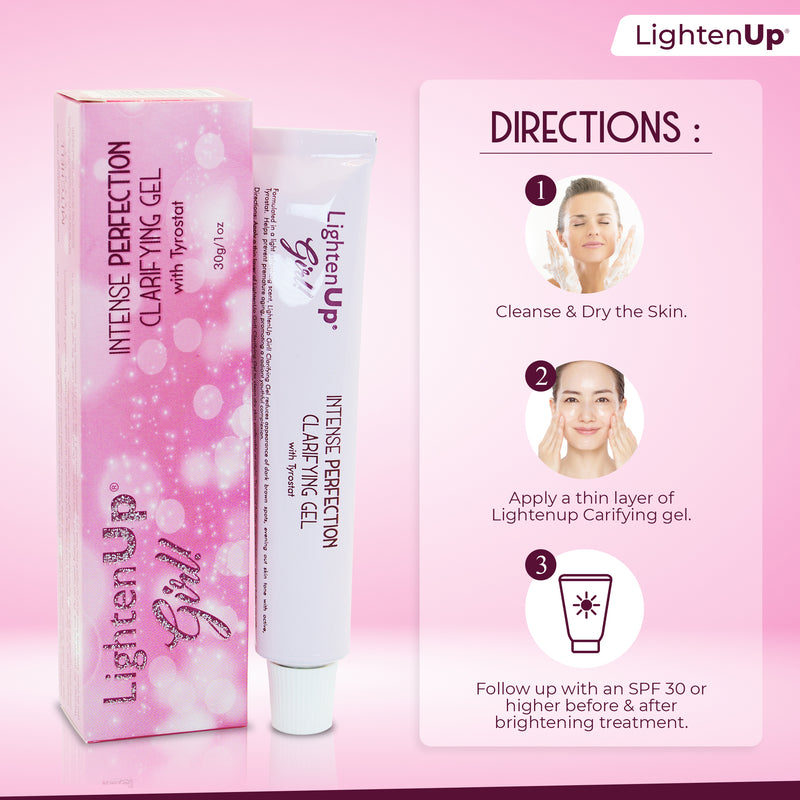 Omic LightenUp Girl! Intense Perfection Lightening Gel - 30g / 1 Oz Mitchell Brands - Mitchell Brands - Skin Lightening, Skin Brightening, Fade Dark Spots, Shea Butter, Hair Growth Products