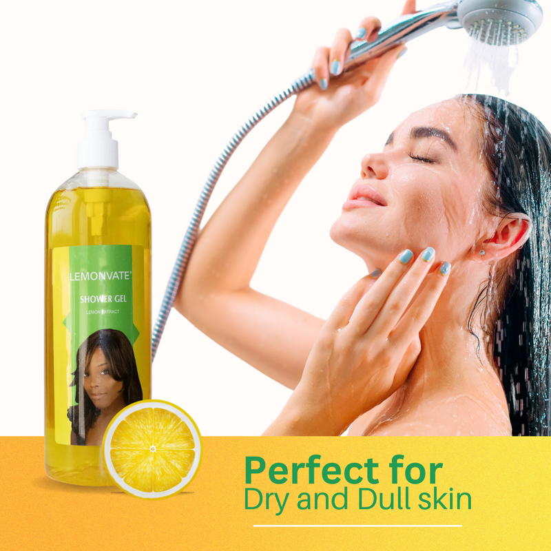 Lemonvate Shower Gel - 940ml Mitchell Brands - Mitchell Brands - Skin Lightening, Skin Brightening, Fade Dark Spots, Shea Butter, Hair Growth Products