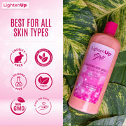 Omic LightenUp Girl! Exfoliating Shower Gel - 1000ml / 33.81 Oz Mitchell Brands - Mitchell Brands - Skin Lightening, Skin Brightening, Fade Dark Spots, Shea Butter, Hair Growth Products