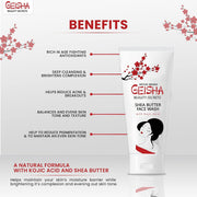 Geisha Face Wash 60ml Mitchell Group USA, LLC - Mitchell Brands - Skin Lightening, Skin Brightening, Fade Dark Spots, Shea Butter, Hair Growth Products